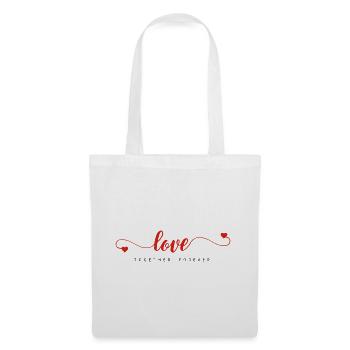 Love Together for Forever / Love Together Forever - Stoffbeutel - Weiß - Vorne