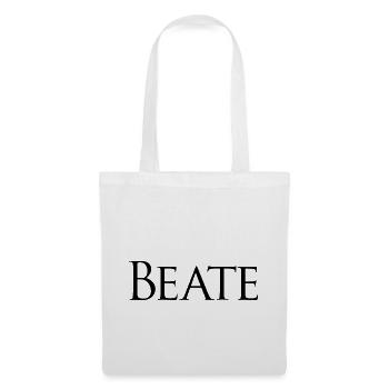 Beate black - Stoffbeutel - Weiß - Vorne