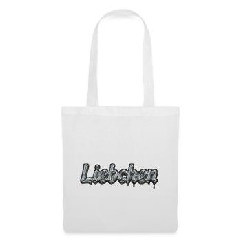 Fun-Shirt « Liebchen » – Typographie - Mercury - Sac en tissu - blanc - Devant