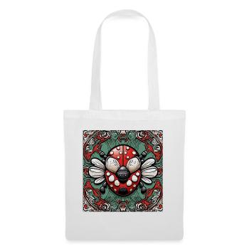 Ladybug / Lucky Charm / Dotted / New Year - Tote Bag - white - Front
