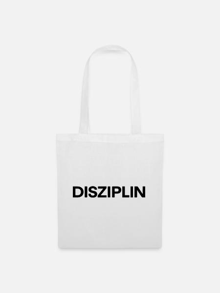 Disziplin - Stoffbeutel - Weiß
