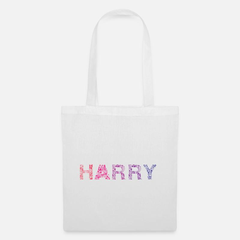 Harry Letter Name - Tote Bag - white