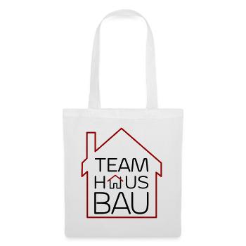 Team Hausbau - Stoffbeutel - Weiß - Vorne