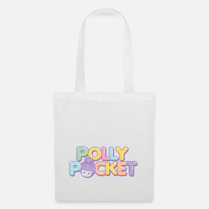 Polly Pocket™ Design Schriftzug - Stoffbeutel - Weiß