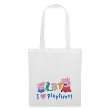 Peppa Pig Design Peppa With George And Evie - Tote Bag - white - Front