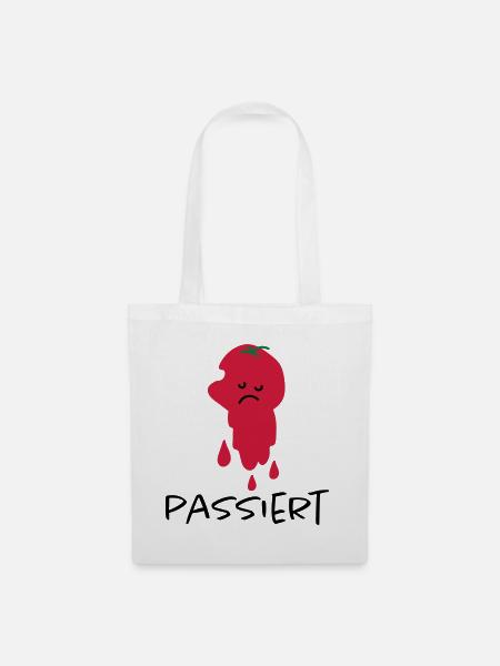 Passierte Tomate - Stoffbeutel - Weiß