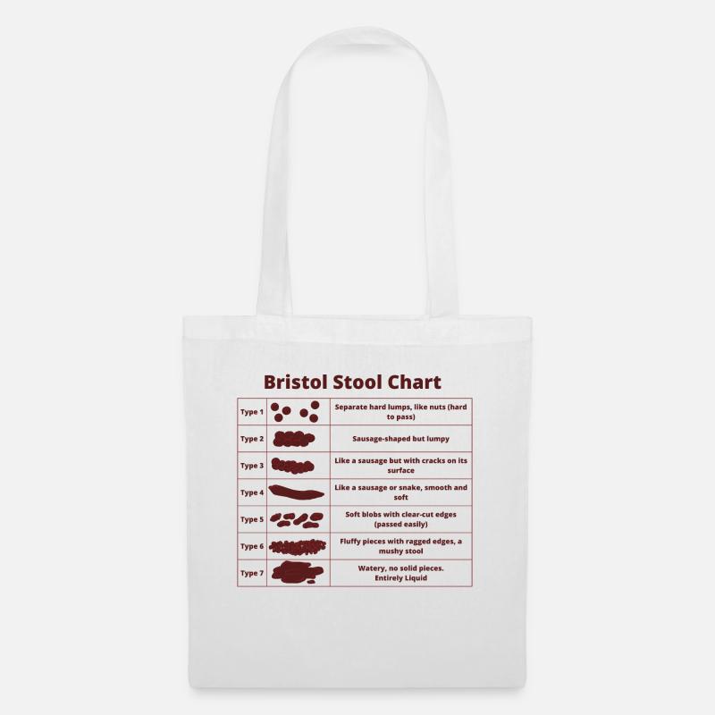 Bristol Scale Bristol Tableau des tabourets - Sac en tissu - blanc
