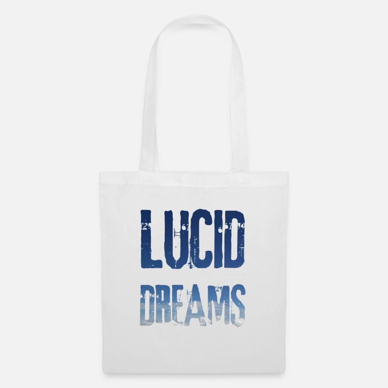 Lucid Dreams Traum / Geschenk Idee - Stoffbeutel - Weiß