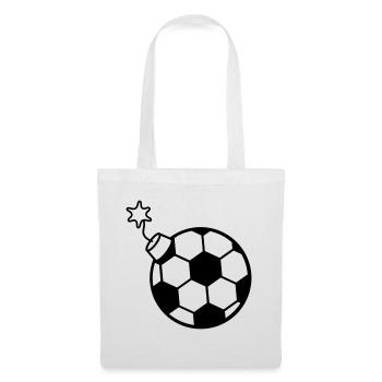 ball fussball spielen verein sport tor schiessen k - Stoffbeutel - Weiß - Vorne