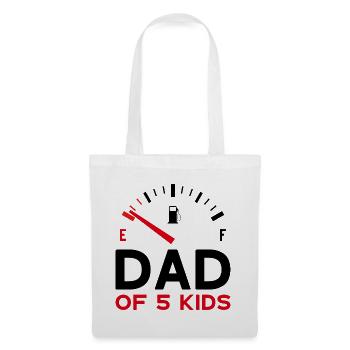 DAD OF 5 KIDS FATHER'S DAY - Tote Bag - white - Front