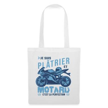motard parfait plâtrier parfait - Sac en tissu - blanc - Devant