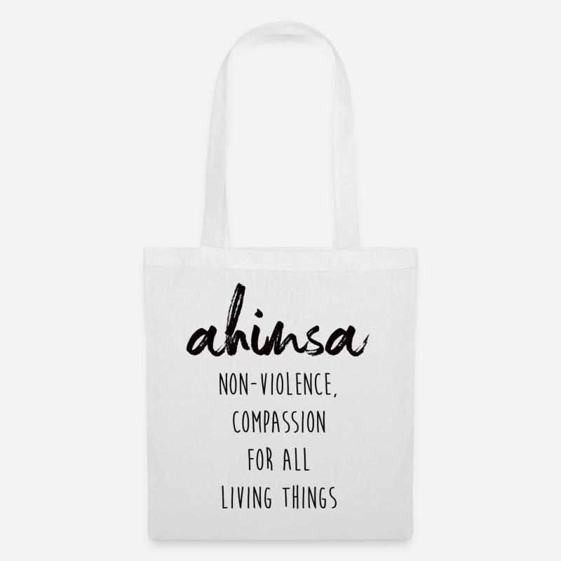 Ahimsa - Stoffbeutel - Weiß