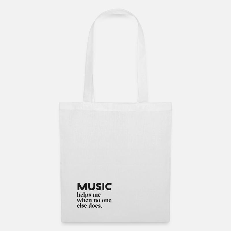 MUSIC - Stoffbeutel - Weiß