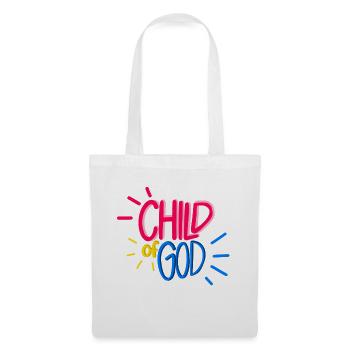 Child of God - Christian design - colorful - Tote Bag - white - Front