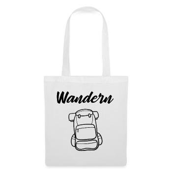 Wandern Backpack - Stoffbeutel - Weiß - Vorne