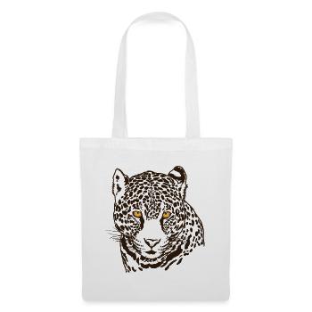 Jaguar Face Graphic Cool Big Cat Wild Animal Lover - Tote Bag - white - Front