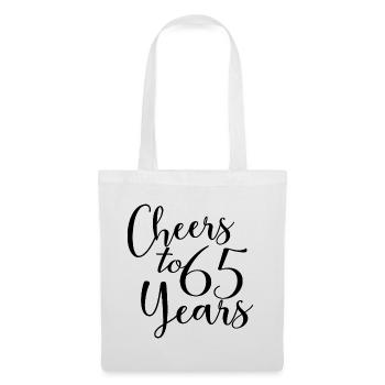 Vive 65 ans 65e anniversaire - Sac en tissu - blanc - Devant