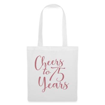 Vive les 75 ans du 75e anniversaire - Sac en tissu - blanc - Devant