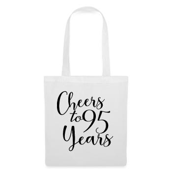 Cheers To 95 Years 95th Birthday Anniversary - Tote Bag - white - Front