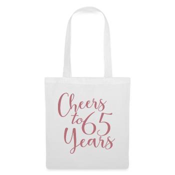 Vive 65 ans 65e anniversaire - Sac en tissu - blanc - Devant