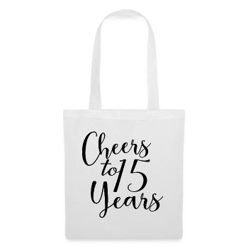 Vive le 15e anniversaire de 15 ans - Sac en tissu - blanc - Devant