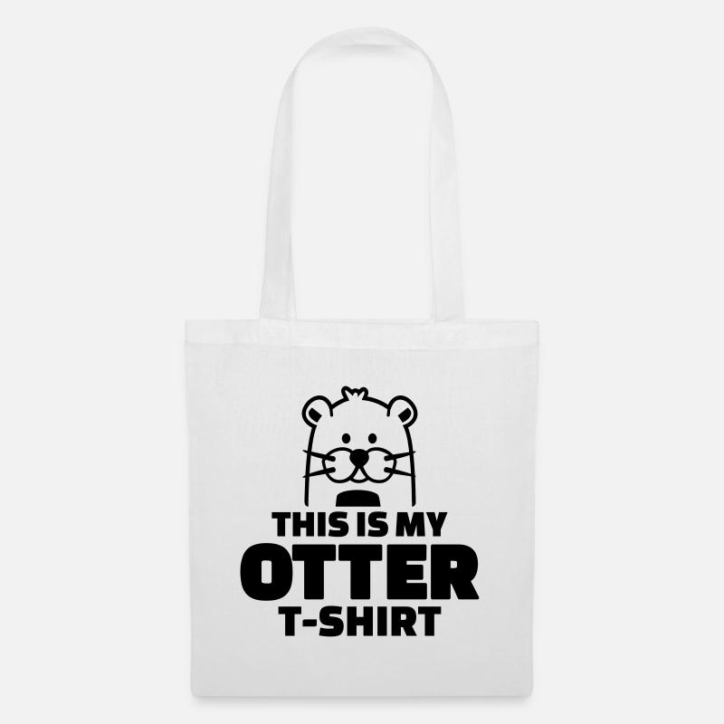 Otter - Stoffbeutel - Weiß
