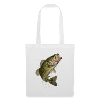 Bass in dynamic jump - Tote Bag - white - Front