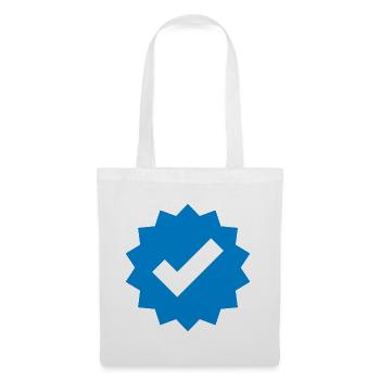 verified check social media creator - Tote Bag - white - Front