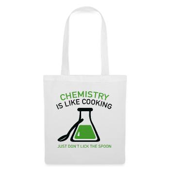 La chimie, c’est comme la cuisine - Sac en tissu - blanc - Devant