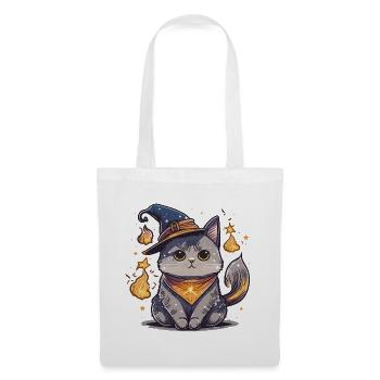 Feline Wizard - Tote Bag - white - Front