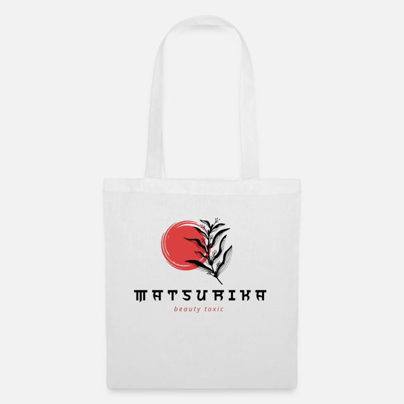 Moderner japanischer Stil - Stoffbeutel - Weiß