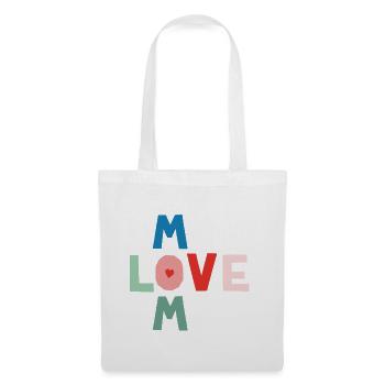 Amour de maman - Sac en tissu - blanc - Devant
