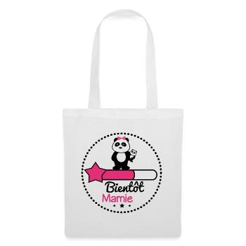 Bientôt mamie,grand-mère - Sac en tissu - blanc - Devant