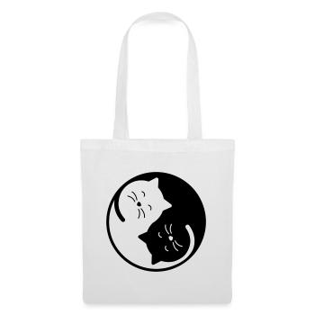 Katze - Stoffbeutel - Weiß - Vorne