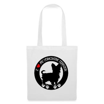 Yorkshire Dog Funny Graphic - Tote Bag - white - Front