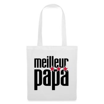 Meilleur Papa - Sac en tissu - blanc - Devant