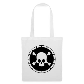 Pirate - Crâne - Sac en tissu - blanc - Devant