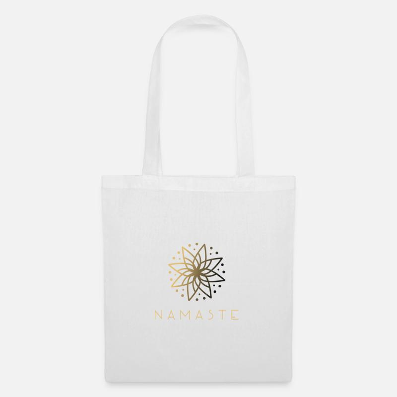 Mandala Yoga Design Namaste - Stoffbeutel - Weiß