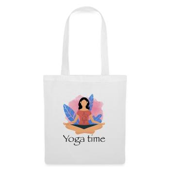 Yoga - Stoffbeutel - Weiß - Vorne