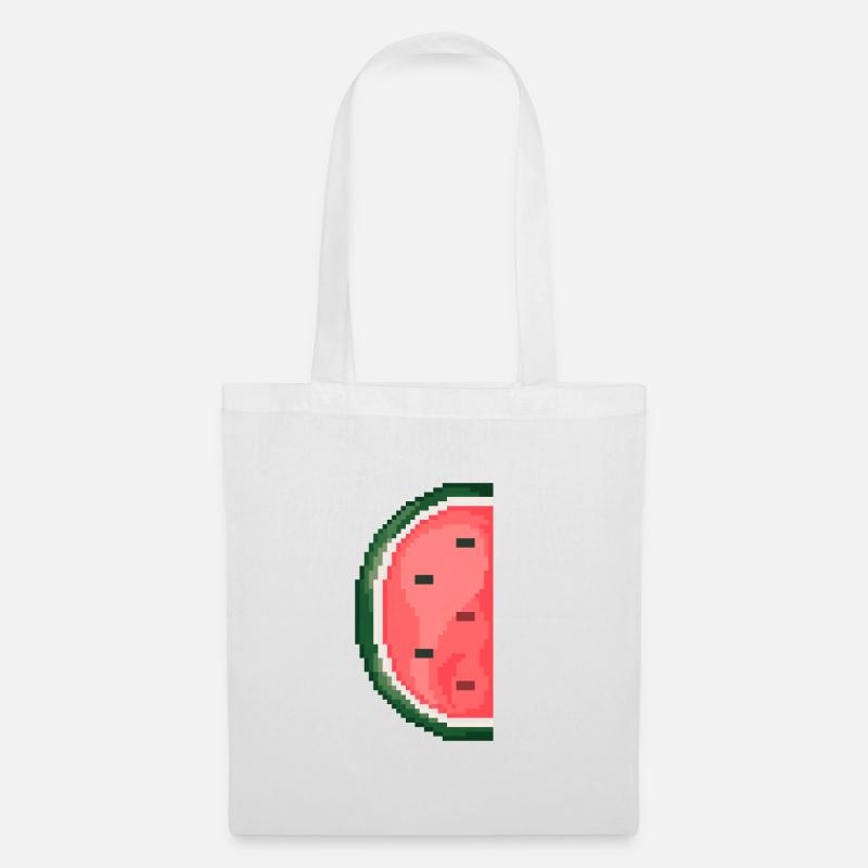 Pixel Art Melon Pattern Variant 1 - Tote Bag - white