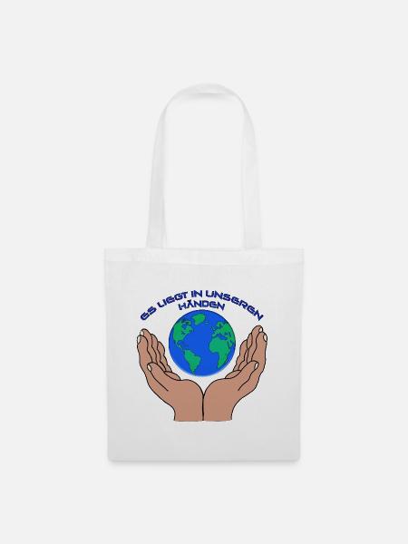 Save the World - Stoffbeutel - Weiß