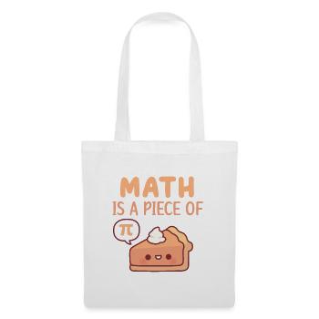 Cute Pie Math est un morceau de tarte ou Pi - Sac en tissu - blanc - Devant