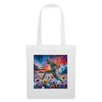 Danseuse de fleurs - Sac en tissu - blanc - Devant
