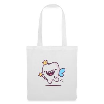 Drôle de fée des dents - Sac en tissu - blanc - Devant
