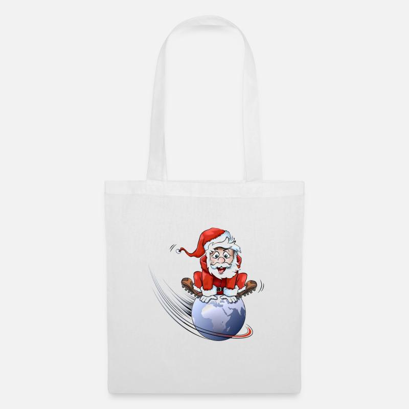 Santa Claus - Stoffbeutel - Weiß