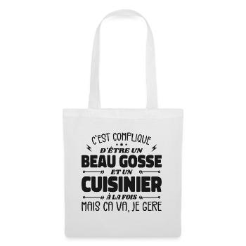 Handsome Man Cook - Tote Bag - white - Front