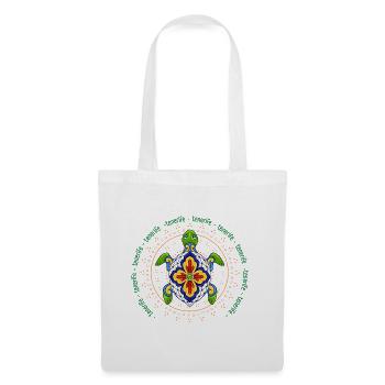 Tenerife Shirt with Turtle - Tote Bag - white - Front
