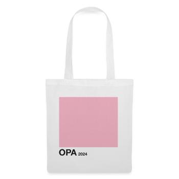 Opa 2024 rosa - Stoffbeutel - Weiß - Vorne