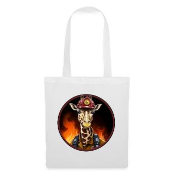 Firefighter Giraffe - Tote Bag - white - Front