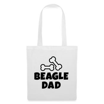 Beagle Dad Bones - Tote Bag - white - Front